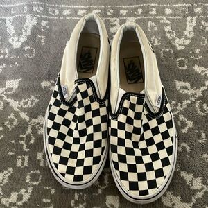Vans classic checkerboard slip on